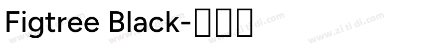 Figtree Black字体转换